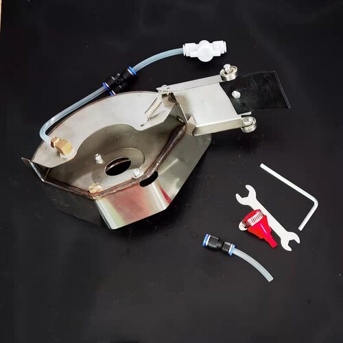 定新款角磨机加水罩改开槽无死角切割防尘罩不锈钢罩双雾化无尘u.