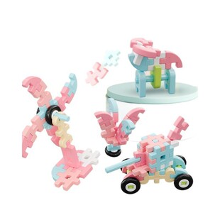 儿童拼插大颗粒软积木开发脑力动手能力3-6岁1-2拼图生日礼物礼品