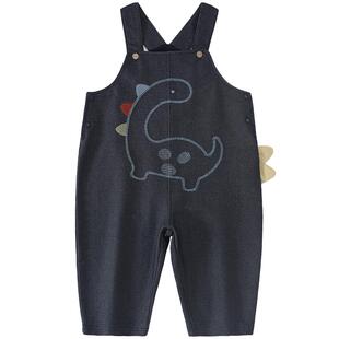 宝宝牛仔背带裤男宝春季超萌可爱连体长裤婴幼儿春装女宝连身裤子