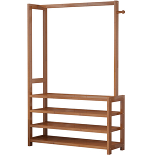 鞋架挂衣架一体家用门口多层新款爆款出租房必备神器多功能衣帽架