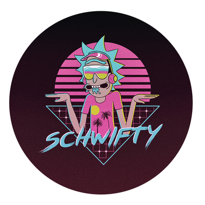 动漫床边圆形电脑椅地垫