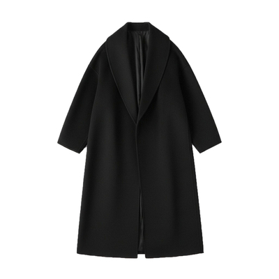 胖mm特大码宽松慵懒风毛呢大衣女