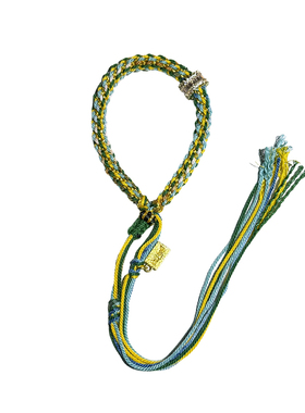 BUDDIA手工编织彩色流苏手链