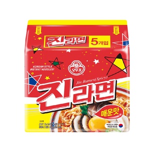 韩国进口不倒翁速食泡面袋装方便面金拉面辣味韩式拉面夜宵美食