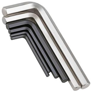 S2加硬L型六角匙加长内六角扳手单个英制螺丝刀套装3/4/5/6/17mm