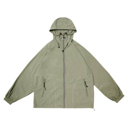 嘿马七作现货男薄款50+紫外线防护连帽皮肤衣防晒服夏季外套