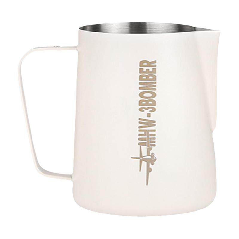 MHW-3BOMBER轰炸机圆嘴拉花缸 450/600ml不锈钢拉花杯 咖啡打奶缸