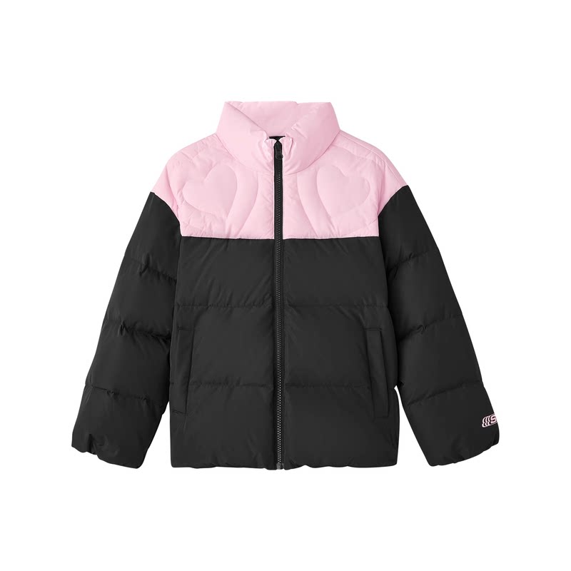 Skechers女童立领梭织羽绒服外套