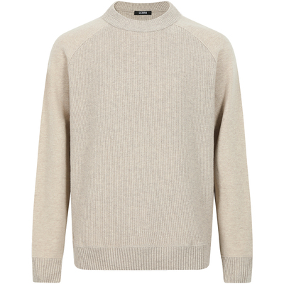 LEZORA羊毛羊绒牛角肩针织衫