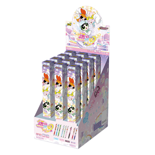 卡游 飞天小女警中性笔活力笔纪元气版 正版周边黑色水笔儿童文具