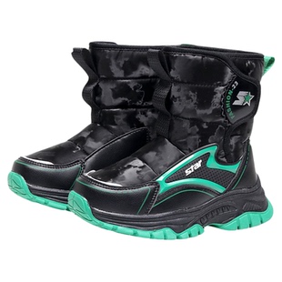 东北儿童棉鞋童鞋男童棉靴加绒加厚防滑保暖中大童女童靴子雪地靴