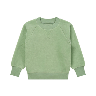 Petite Revery加拿大小云朵童装儿童摇粒绒圆领卫衣打底衫男女童