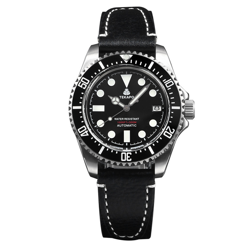TEKAPO/特卡珀腕表钛材质带氦气阀门300米潜水表机械手表超强蓝光