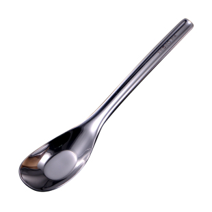 喜诗316不锈钢元宝勺家用调羹宝宝吃饭汤匙304元宝汤勺儿童勺小勺