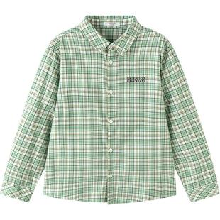 【商场同款】巴拉巴拉儿童格子衬衫男童女童衬衣春秋款童装上衣潮