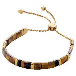 Monica Vinader莫妮卡手链Delphi宝石友谊手链虎眼石手饰美拉德风