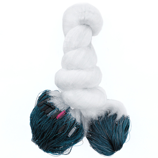 进口柔丝4米5米6米高三层渔网沉网白丝软丝鱼网丝网粘网沾网100米