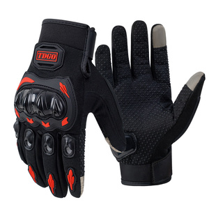 摩托车骑行手套夏季男士全指透气夏天机车手套防摔自行车手套防风