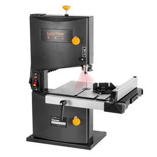 洛克士 木工带锯机曲线锯金属切割佛珠开料拉花小型家用多功能锯