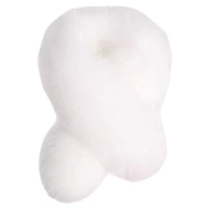 赫本风黑色仿皮草围脖毛毛围巾