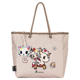 LeSportsac乐播诗新款TOKIDOKI™合作系列咖色萌趣独角兽单肩托特