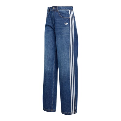Adidas/阿迪达斯正品三叶草女士休闲经典日常牛仔运动裤KW2094