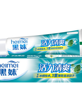 黑妹薄荷牙膏小苏打大容量