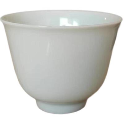 景德镇极简风手工白瓷茶杯