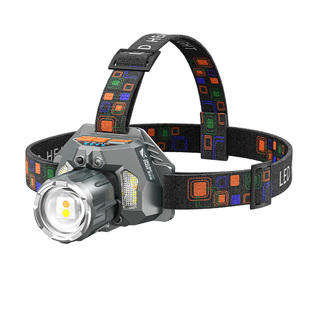 头灯2025新款强光超亮夜钓鱼赶海专用头戴式手电筒感应长续航充电