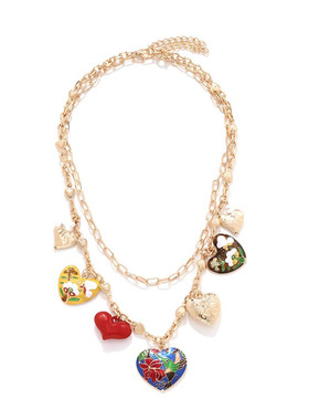 欧美大牌轻奢设计爱心项链