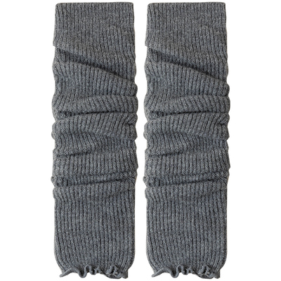 羊毛小腿袜护膝堆堆袜