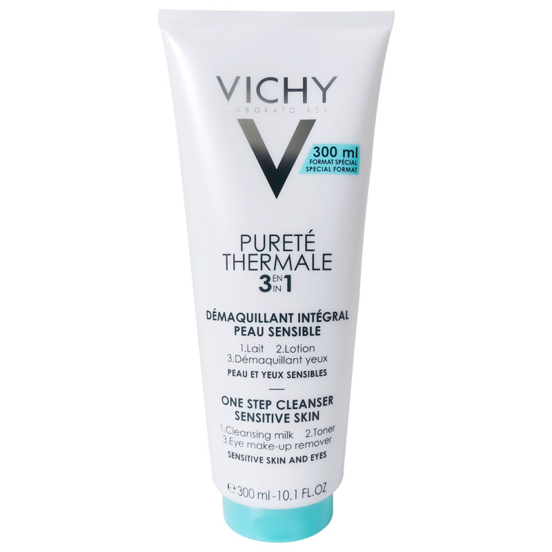 限时特价！Vichy薇姿泉之净三合一全面卸妆乳洁面爽肤洗面奶300ml