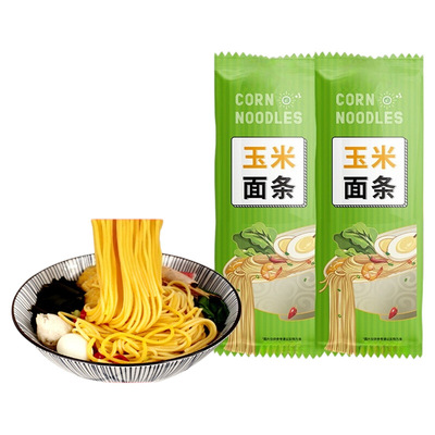 纯玉米面面条低脂粗粮挂面正宗东北鲜黄面条无添加糖精杂粮的雲