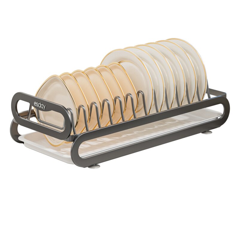 【居家好物】可抽拉碗碟沥水架