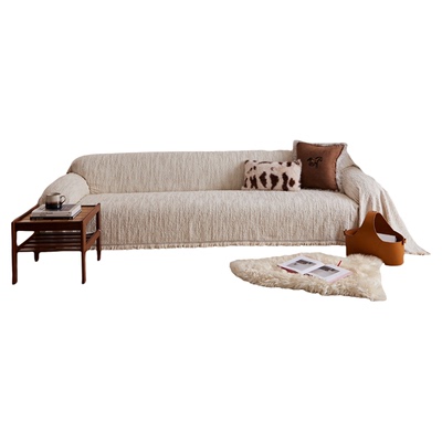 蜡笔派沙发巾冬毛绒轻奢极简保暖