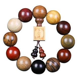 小叶紫檀木手串男款绿檀黄花梨2.0黑檀小众木作佛珠 地摊供货厂家