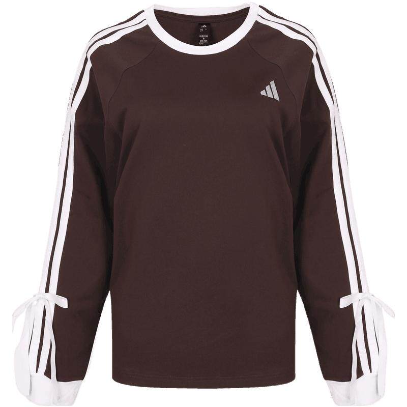 adidas阿迪达斯女子三条纹舞动系列休闲长袖T恤上衣LH4830