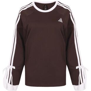 adidas阿迪达斯女子三条纹舞动系列休闲长袖T恤上衣LH4830