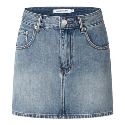 CLIMAXVISION基础百搭牛仔短裙