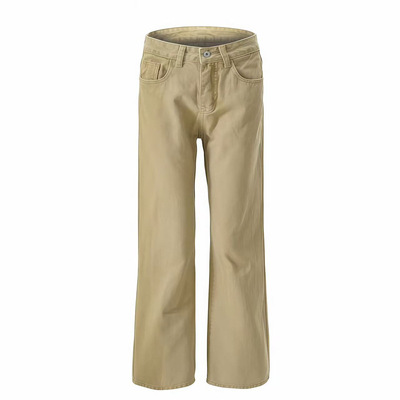 弹力低腰不贴腿微喇牛仔裤女