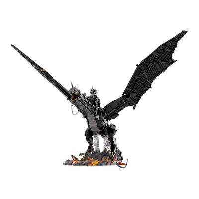 【高砖零件】魔戒指环王戒灵龙堕落妖兽拼装积木新款玩具摆件