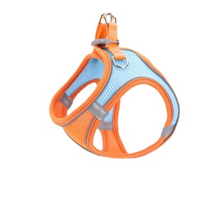 猫咪牵引绳胸背带防挣脱可爱魔术贴安全扣反光外出遛猫绳子可调节