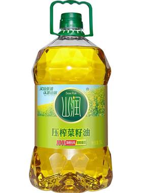 山润压榨菜籽油5l一级食用植物油