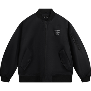 李宁飞行夹克男春秋新款复古工装宽松棒球服卫衣宽松防风运动外套