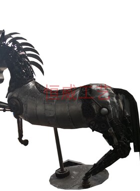 复古机械动物立体落地户外工艺品
