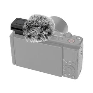 JJC 适用索尼ZV-E10/II麦克风防风毛套ZVE1/ZV1F/ZV1冷靴口热靴盖