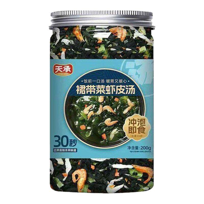 天承裙带菜虾皮速食汤馄饨紫菜汤