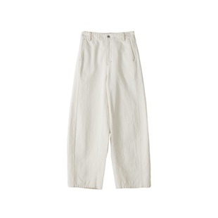 AS直筒长裤女26春季新款随意弯刀侧缝前移撞色线修饰腿型休闲长裤