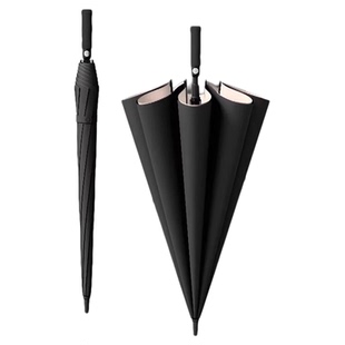 双层自动大雨伞长柄抗风男大号加固加厚双人三人超大号暴雨专用伞