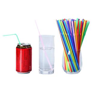 吸管一次性彩色吸管可弯曲食品级饮料吸管艺术独立散装儿童长吸管
